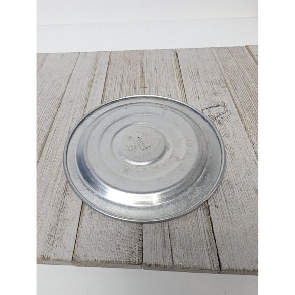 Vintage Pure Aluminum Safety Ring Pot Cover Round Metal Lid 6" - Picture 3 of 4